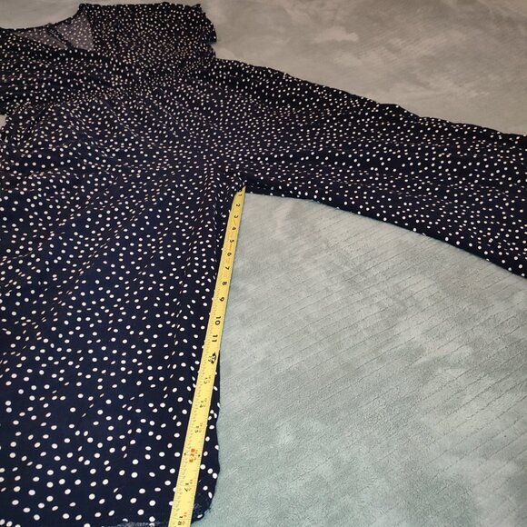 Summer Romper Polka Dots Size XL Light Comfy Cozy Pockets Elastic Waistband - Picture 12 of 15